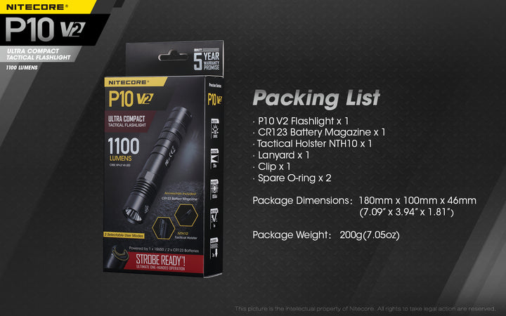 P10 V2 - 1100 lumens (Bundle)