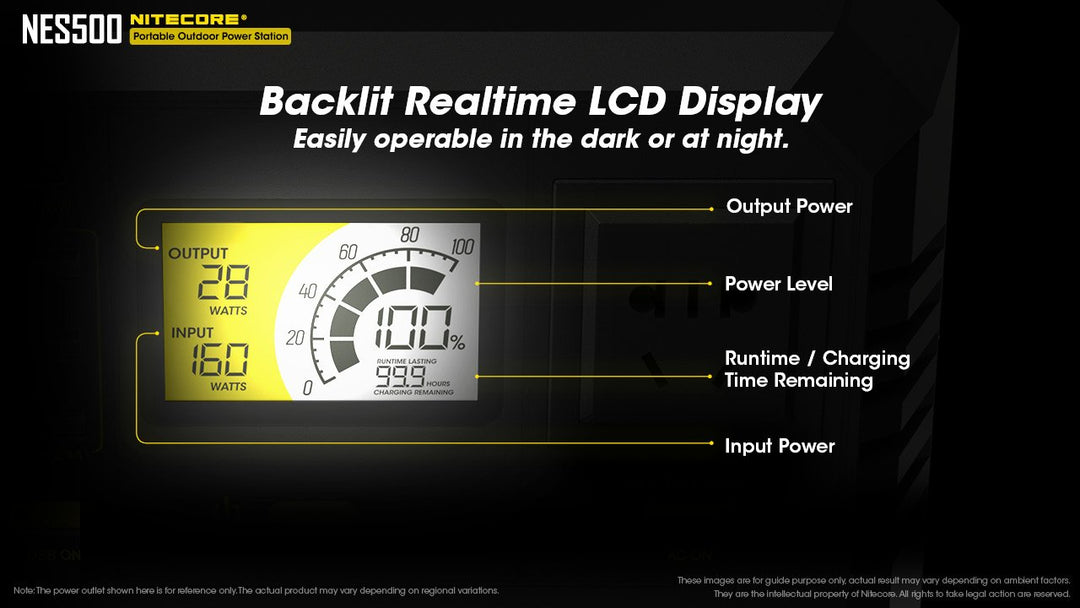NES500 (518Wh 144,000mAh) Portable Power Station