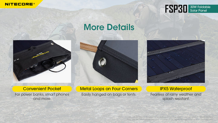 30W Foldable Solar Panel (FSP30)